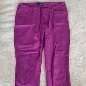 Womens magenta pixie pants